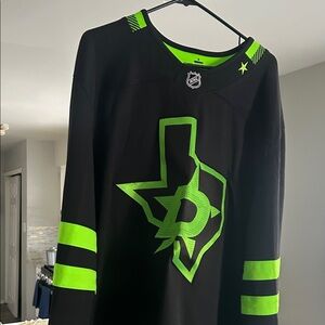 Fanatics Black and Neon Green Hockey Jersey